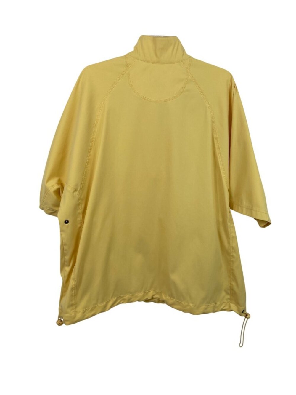 Tommy Bahama Yellow Short Sleeve 1/4 Zip Windbreaker Pullover Mens Size Large - Picture 2 of 7